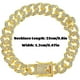 thumbnail image 2 of Collar perro cadena cubana 13mm oro, 10", cristales, para gatos y perros, 2 of 4
