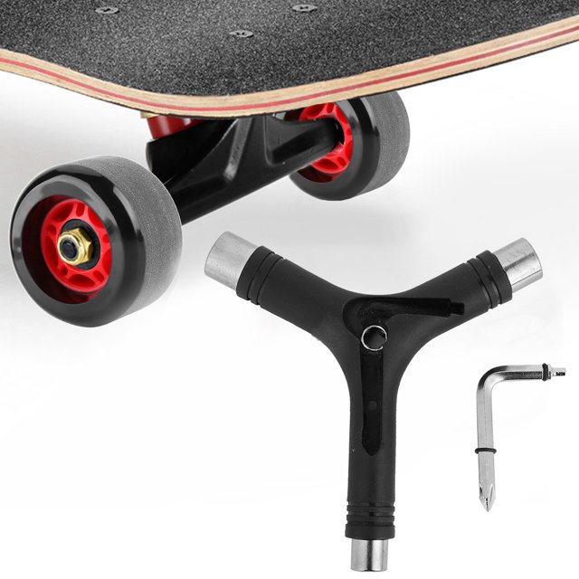 Llave En Forma De Y, Herramientas De Skate Todo En Uno Llave De Monopatín Multifunción Cabeza De Destornillador Cruzado Para Taller De Reparación Para Scooter