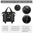 thumbnail image 3 of ELDA Travel Duffel Bag with Detachable Wheels Foldable Rolling Luggage, 3 of 7