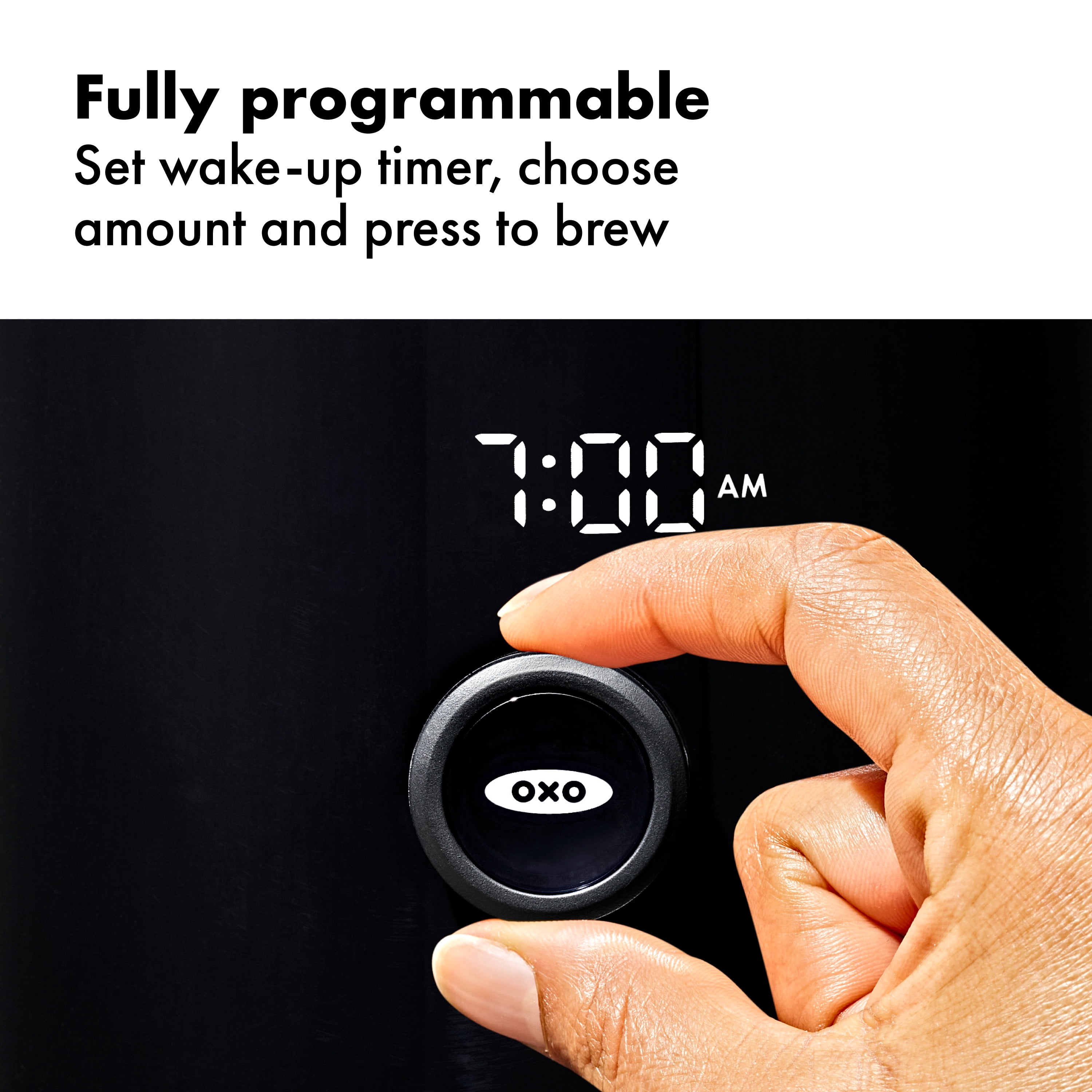 OXO Brew 9-Cup Coffee Maker with Stainless Steel Carafe, Matte Black