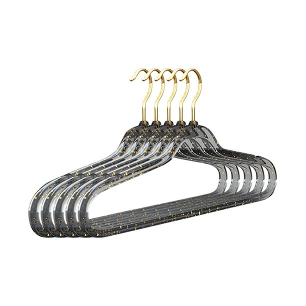5 Pieces Heavy Duty Clothes Hanger Luxury Dress Suit Hangers Acrylic