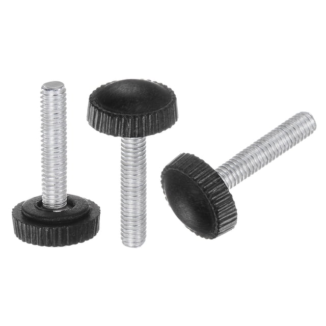 Unique Bargains 30 Packs M4 x 30mm Boutons de Serrage à Vis Mâle Noir