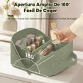 thumbnail image 3 of Cosmetiquera para Maquillaje, Cosmetiquera de Viaje Mujer Impermeable, Bolsa de Cosméticos de Viaje de Gran Capacidad, Ideal para Cosméticos y Productos para El Cuidado (Verde), 3 of 4