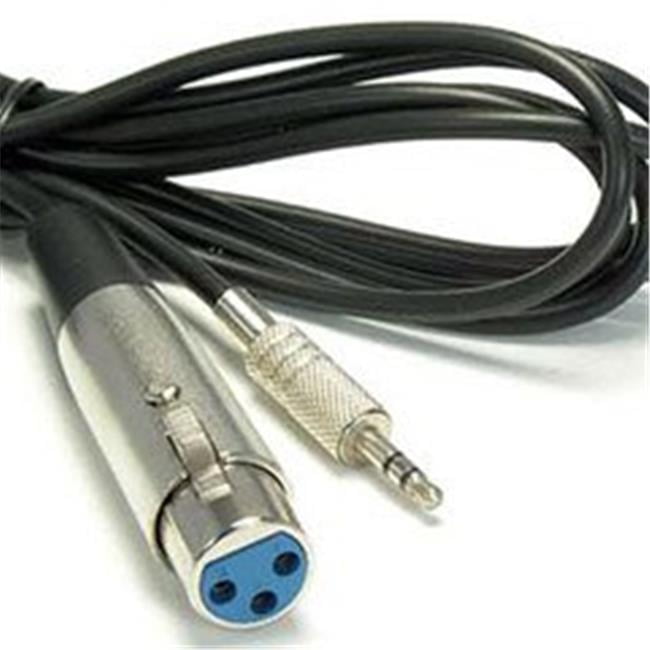 CableWholesale 10XR03206 6 ft. XLR Female to 3.5mm Stereo Male TRS
