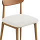 thumbnail image 1 of Juego de 2 fundas de silla para sillas de comedor, fundas de asiento de silla elásticas lavables, protector de cojín para comedor, hotel, cocina, banquete, blanco, 1 of 6