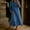 Navy, variant on Ovbmpzd Summer Maxi Dresses for Women With Long Sleeves Tiered Loose Boho Shirt Dresses White Crew Neck Casual Dresses With Pockets,L