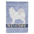 thumbnail image 1 of Carolines Treasures BB5563GF Samoyed Welcome Garden Size Flag, 1 of 3