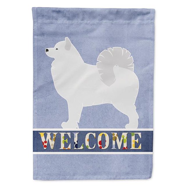 Carolines Treasures BB5563GF Samoyed Welcome Garden Size Flag