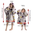 thumbnail image 3 of Winter Warm Cartoon Kids TV Hooded Blanket Sofa Cozy Plaid Pocket Fleece Adults Boy Girl Bathrobe Oversized Outwear Sweatshirts, 3 of 4