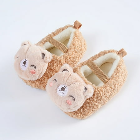 

TOWED22 Kids Slippers Girls Warm Shoes Soft Comfortable Toddler Shoes Warming Shoes For Baby Girls And Boys Pink