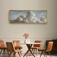 thumbnail image 4 of Large Framed Canvas Print Billowing Clouds - Stunning AtmosphericWall Art Decorative Ready to Hang Painting for Living room Bedroom 60x20 inches Natural Frame, 4 of 7