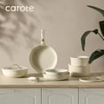 thumbnail image 6 of Carote 20 Pcs Nonstick Cookware Sets, Pots and Pans Set with Detachable Handle, White and Gold, 6 of 6