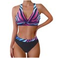 thumbnail image 2 of Cameland Women Summer Plus Size Printing Swimsuit Bikini Split Swimsuit Suit, 2 of 6
