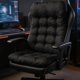 thumbnail image 4 of Cojín para silla con respaldo | Cojín integrado para asiento y soporte lumbar para una postura correcta | Cojín ergonómico para silla de oficina, hogar, comedor o coche | Cómodo cojín antideslizante, 4 of 7