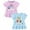 01-Flower Unicorn, variant on ENFLASH Girls and Toddlers' Short-Sleeve Graphic T-Shirts Summer Crewneck Kids Tee Tops, 2 Pack