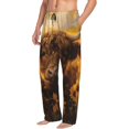 thumbnail image 6 of Sigee Cute Cow Sunflower Field print Men's Pajama Pants Lounge Sleep Bottoms with Elastic Waistband and Pockets-Small, 6 of 6