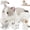 Ragdoll Cat-4 PCS White, variant on MaoGoLan 4 Pcs Ragdoll Cat Stuffed Animal Large Cat with 3 Baby Cats Plush Toy