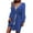 Blue, variant on IROINNID Long Sleeve Dress for Women Mid-Length Empire Dress Long Sleeve Solid Color V-Neck Short Skirt Dress,Blue