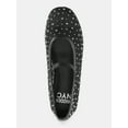 thumbnail image 2 of Madden NYC Little Girls and Big Girls Mesh Rhinestone Ballet Flats, 2 of 5