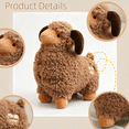 thumbnail image 2 of Chubby Plush Sheep Stuffed Animal9.1''Soft Comfort Lamb Doll Toy for Nursery Decor, Farm Theme Gift, 2 of 6