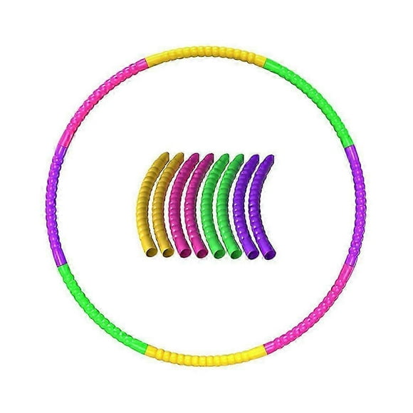 Detachable Hula Hoops Plastic Exercise Equipment Toys Adjustable Rings