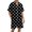 Black, variant on ibiyuan Couple Matching Pajamas Sets Polka Dot Silk Short Sleeve Button Down Pjs Sleepwear 2 Piece Lounge Set