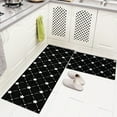 thumbnail image 5 of 2 Pcs Kitchen Mat Kitchen Rug, Comfort Standing Mat, Resistant-Dirt Kitchen Floor Mat Resistance Fatigue Cushion Non-S & Washable for Home,15.7"x23.6"+15.7"x47.2" Bath Rugs, 5 of 8