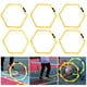thumbnail image 3 of Círculo De Entrenamiento, Círculo ágil Hexagonal De 6 Piezas, Material De PP Fácil De Reconocer Para Tenis, Deportes, Equipos De Fútbol, ​​​​baloncesto, Béisbol, Fútbol, 3 of 7