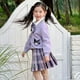 thumbnail image 4 of Conjunto de 3 piezas de Sanrios Anime Spring Girl para niños, conjunto de cárdigan, camisa y falda plisada estilo universitario Kawaii de moda con Cinnamoroll, Kuromi y Melody, 4 of 5