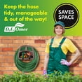 thumbnail image 6 of DF OMER Plastic Garden Water Hose Holder with Storage Compartment Fits 150 ft. Hose – 10x5x5 in. Weatherproof Wall Mount Hose Rack Hanger for Outside with Shelf for Garden Equipment, 6 of 9