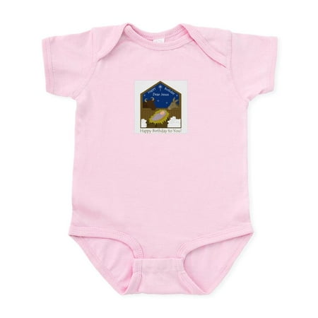 

CafePress - Happy Birthday Jesus Infant Bodysuit - Baby Light Bodysuit Size Newborn - 24 Months