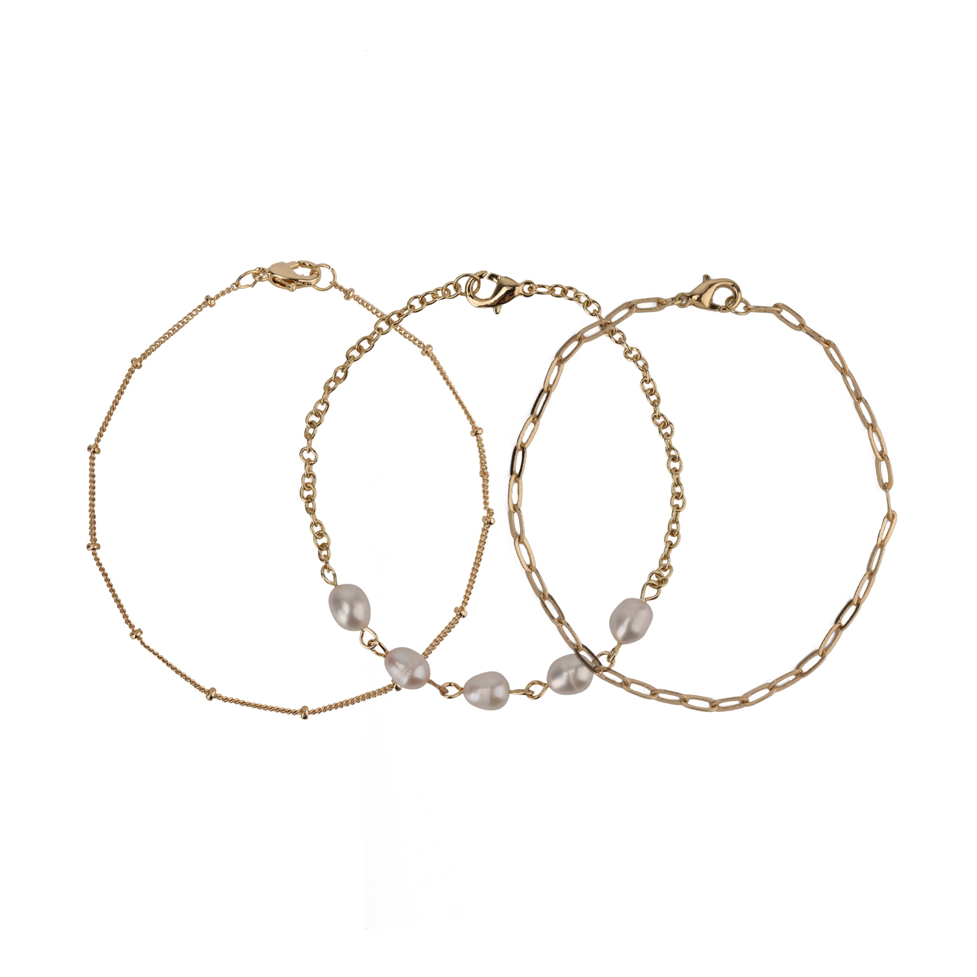 Believe by Brillance Female 14kt Gold Flash Plated Bracelet Set