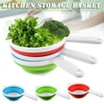 thumbnail image 2 of Kitchen Foldable Pasta Strainers Collapsible Colanders with Handles Space-Saver Folding Silicone Strainers Colander, 2 of 9