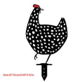 thumbnail image 4 of Decoración impermeable del césped del jardín de la estaca hueca de acrílico del arte de la yarda de la estaca del pollo, tipo F seitruly HA003969-03, 4 of 6