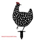 thumbnail image 4 of Decoración impermeable del césped del jardín de la estaca hueca de acrílico del arte de la yarda de la estaca del pollo, tipo F Eigraketly HA003969-03, 4 of 6