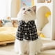 thumbnail image 3 of Vestido clásico a cuadros para perro, otoño e invierno, cálido, para perros, gatos, perros, mascotas, traje para pareja, osito de peluche, chihuahua, 3 of 4