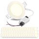 thumbnail image 1 of DELight 3W 3" LED Recessed Panel Ceiling Light Ultra-thin 240LM Warm White 25W Equivalent Downlight (Pack of 60) DELight Modern, 1 of 10