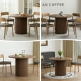 thumbnail image 6 of Wiilayok 41.7" Modern Round Dining Table, Wood Kitchen Table for 3 to 5, Pedestal Circle Dining Table for Cafe, Kitchen, Dining Room, 6 of 6