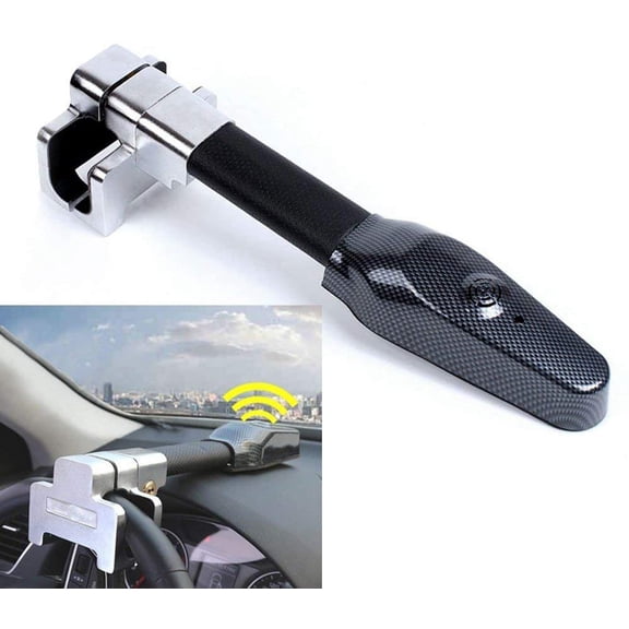 Steering Wheel Lock Anti-Theft Device with Alarm Security Car Anti Theft Safety Lock Retractable Protection T-Lock