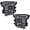 Clear lens Black Housing Clear Reflector, variant on CROSSDESIGN Headlights Fit for Ford F150 2015-2017 Headlamps