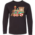 thumbnail image 3 of Inktastic Christmas Train Long Sleeve Youth T-Shirt, 3 of 5