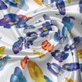 thumbnail image 5 of Ambesonne Flower Valance Pack of 2, Nature Botanic Violet, 54"X12", Dark Blue Orange, 5 of 5