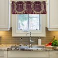 thumbnail image 2 of Yayeee Kitchen Valance Rod Pocket 54" x 18" Living Room Window Curtain, Gold Abstract Pattern, 2 of 6