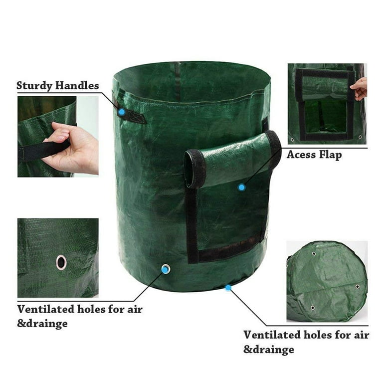 DYstyle 3-10 Gallon Potato Grow Container Bag,DIY Planter PE