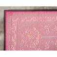 thumbnail image 5 of Unique Loom Medici Tapis Abstrait en Détresse 9' x 12' Rectangle Fuchsia/rouge, 5 of 5