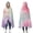 Soft Floral Watercolor, variant on Wearable Blanket,Colorful Tie Dye Wave Pattern Hooded Wearable Flannel Blanket for Adults & Teens,Winter Poncho Shawl Wrap Cape Cozy Anti-Pill,50"x60"
