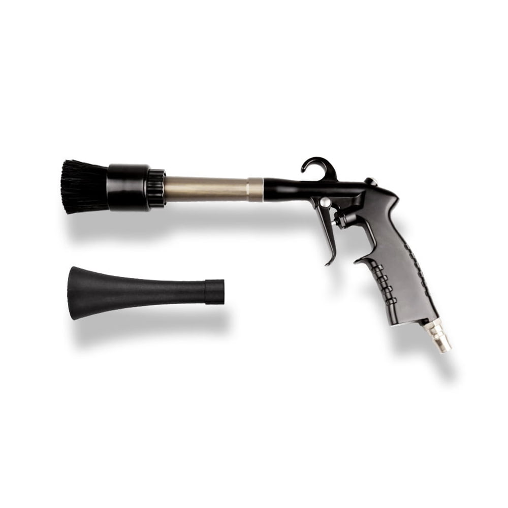 Air Blow Gun With Nozzle And Brush High-Pressure Car Cleaning Gun Kit With Europe/America/Japan Connectors Detailing Tools For Seats Carpets Cushions Vents Roof