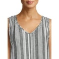 thumbnail image 3 of Time and Tru Women's V-Neck Tank Top, Sizes XS-XXXL, 3 of 5