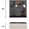 thumbnail image 3 of RYLABLUE Happy Halloween Set of 4 Coaster for Drinks, Absorbent Ceramic Stone Coasters Cup Mat with Cork Base for Home Kitchen Room Coffee Table Bar Decor, 3 of 4