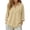 70#Khaki, variant on Linen Tops for Women - Summer Gauzy Shirts Long Sleeve V Neck Peasant Boho Blouses Dressy Casual Tunic Loose Tshirts Turquoise L